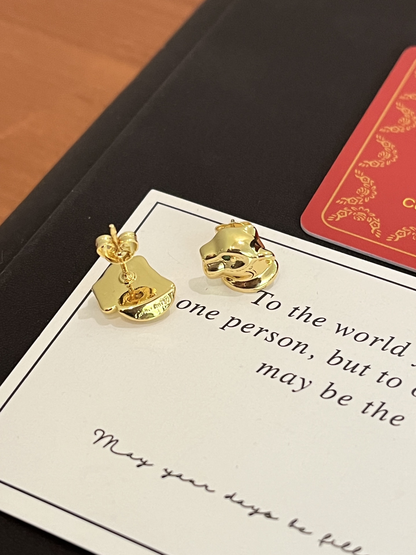 A1195 Cartier leopard earrings