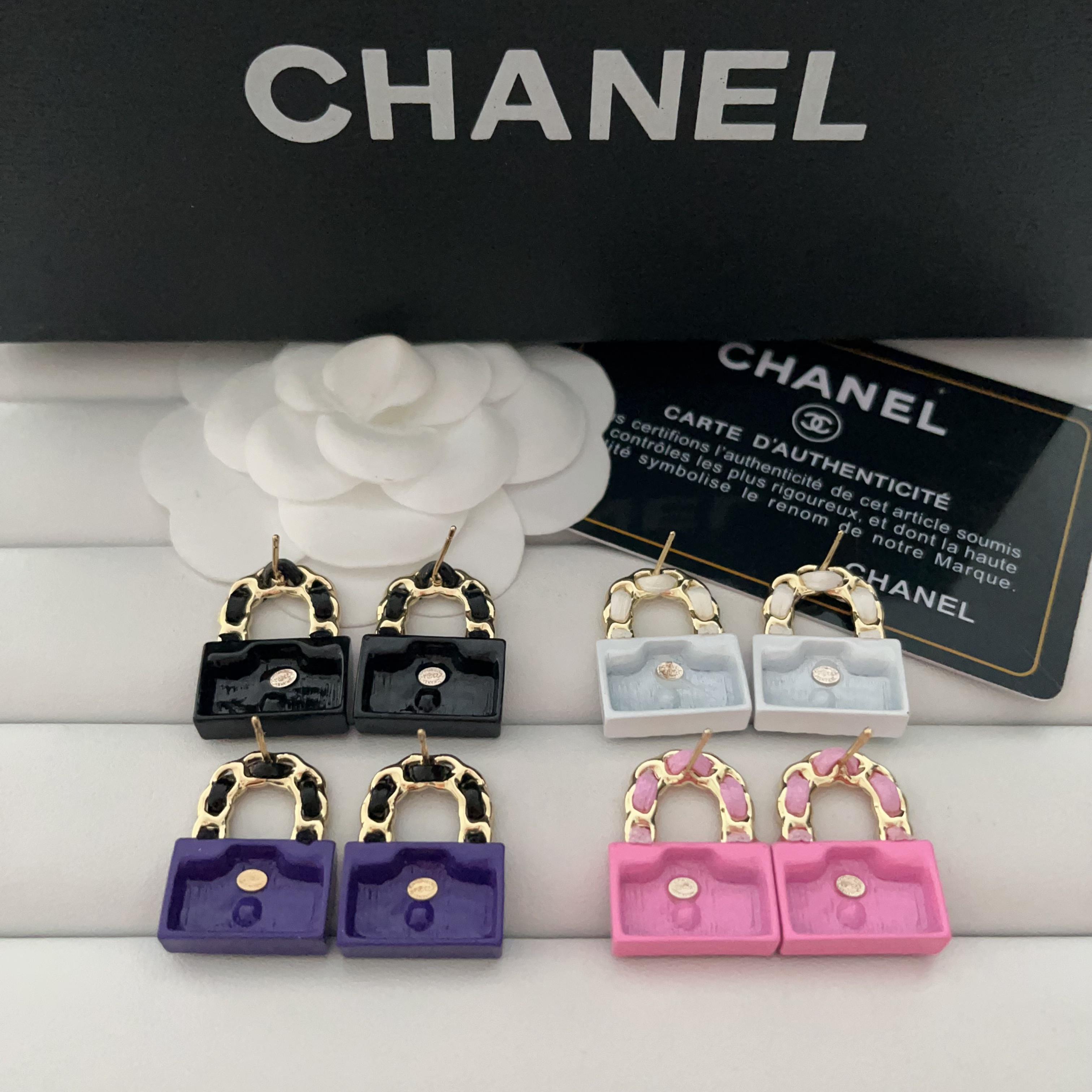 Chanel bag earrings 116794